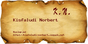 Kisfaludi Norbert névjegykártya